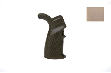 Image of DLG Tactical AR15 Rubberized Grip w/ Beavertail Fingerprin, Tan, DLG123T