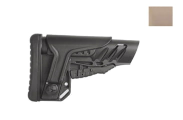 Image of DLG Tactical TBS Shock Buttstock w/ CCP Commercial Spec, Tan, DLG056/050T