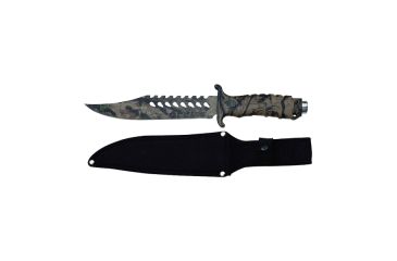Image of Survivor Camo Half Serrated Hunting Knife HK 1037S