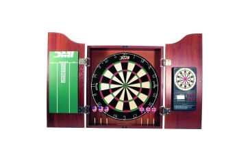 Image of DMI 18in Dartboard Cabinet with Electronic Scorer Light Cherry, CABSETCH