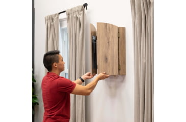 Image of DMI Dublin Bristle Dartboard Cabinet Set, Wood grain/Tan, D4600RTW