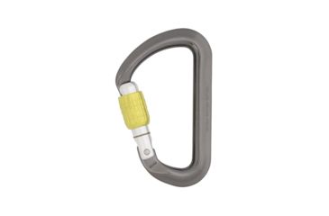 Image of DMM Aero Screwgate Carabiner, Titanium/Lime, A372