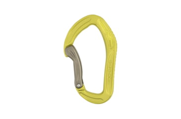 Image of DMM Alpha Sport Bent Gate, Lime/Titanium, One Size, A526LG