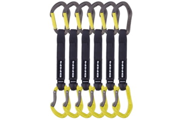 Image of DMM Alpha Sport Quickdraw - 6 Pack, Titanium/Lime, 18cm, A526LG-18VWP6
