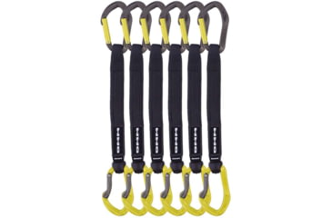 Image of DMM Alpha Sport Quickdraw, 6 Pack, Titanium/Lime, 25 cm, A526LG-25VWP6