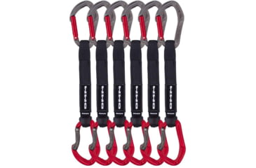 Image of DMM Alpha Sport Quickdraw - 6 Pack, Titanium/Red, 18cm, A526RD-18VWP6