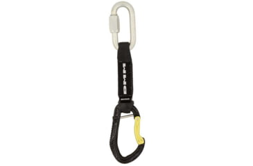 Image of DMM Alpha Steel Captive Bar Quickdraw w/Maillon, Silver/Black, 12cm, C526CB-12MR