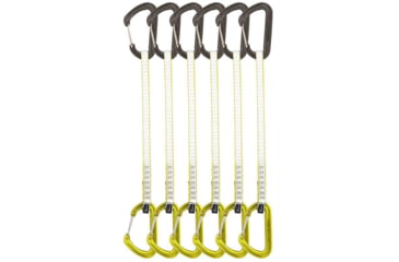Image of DMM Chimera Quickdraw, 6 Pack, Matt Grey/Lime, 25 cm, A398-25LGP6