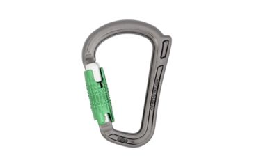 Image of DMM Rhino Locksafe Carabiner, Titanium/Green, A547