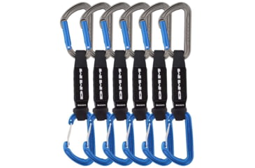 Image of DMM Shadow/Spectre Hybrid Quickdraw - 6 Pack, Titanium/Blue, 12cm, A301-358BL-12P6