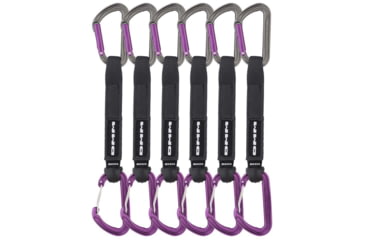 Image of DMM Shadow/Spectre Hybrid Quickdraw - 6 Pack, Titanium/Purple, 18cm, A301-358PR-18P6