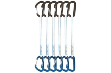 Image of DMM Spectre Quickdraw, 6 Pack, Matt Grey/Blue, 25 cm, A358-25BLAP6