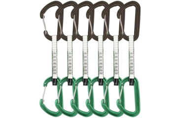 Image of DMM Spectre Quickdraw, 6 Pack, Matt Grey/Green, 12 cm, A358-12GRAP6