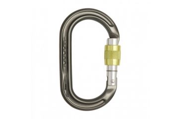 Image of DMM Ultra O Locking Carabiner-Gunmetal-Screw Lock