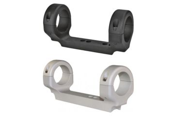 Image of DNZ Products 1 Inch Medium Mounts for Thompson Center Contender Handguns, Black, Silver
