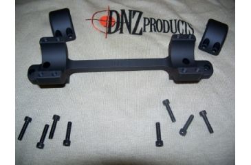 Image of DNZ Products Game Reaper Scope Mount - Remington 700 Long Action, High Ring, 0 MOA, Hand, 1 in Tube, Black Matte, 12700T