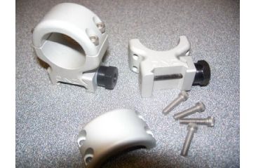 Image of DNZ Products Freedom Reaper Scope Mount - 2 x Picantinny Rail, 1 in Tube, High Ring, Silver, 143PTS