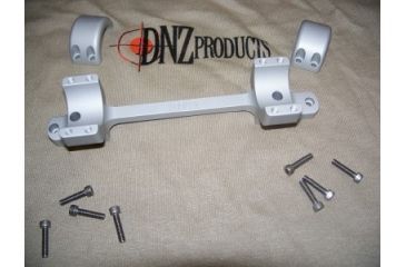 Image of DNZ Products Game Reaper Scope Mount - Remington 700 Long Action, Medium Ring, 0 MOA, Hand, 1 in Tube, Silver, 18700TS