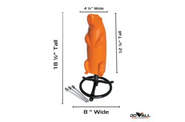 Image of Do All Outdoors 3D Prairie Dog, Orange, .22 to 50 Cal, BSP3