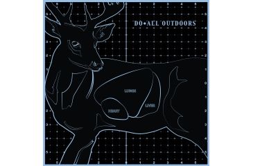 Image of Do All Outdoors Accublue Splatter Target 12X12in Deer 5Pk, AccuBlue, ACSP9
