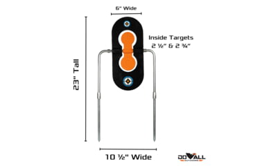 Image of Do All Outdoors Biofusion Spinner, Black and Orange, 9 mm to 45 Cal, XSS01