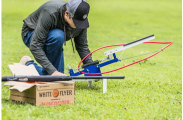 Image of Do All Outdoors Competitor Sport Trap Launcher, Red White Blue, 2 or 2 Clays, CT202