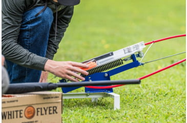 Image of Do All Outdoors Competitor Sport Trap Launcher, Red White Blue, 2 or 2 Clays, CT202