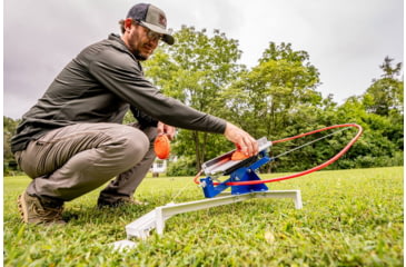 Image of Do All Outdoors Competitor Sport Trap Launcher, Red White Blue, 2 or 2 Clays, CT202