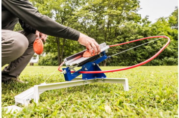 Image of Do All Outdoors Competitor Sport Trap Launcher, Red White Blue, 2 or 2 Clays, CT202