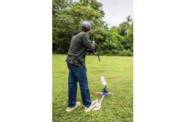 Image of Do All Outdoors Competitor Sport Trap Launcher, Red White Blue, 2 or 2 Clays, CT202