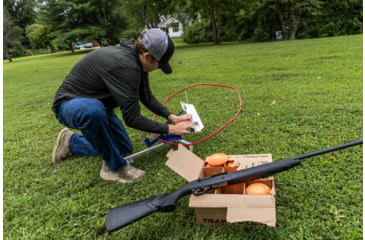 Image of Do All Outdoors Competitor Sport Trap Launcher, Red White Blue, 2 or 2 Clays, CT202