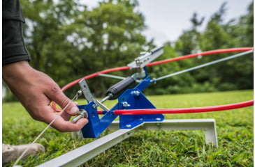 Image of Do All Outdoors Competitor Sport Trap Launcher, Red White Blue, 2 or 2 Clays, CT202