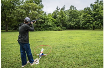 Image of Do All Outdoors Competitor Sport Trap Launcher, Red White Blue, 2 or 2 Clays, CT202