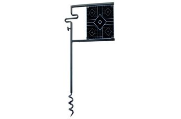 Image of Do All Outdoors Ground Auger Adjustable Paper Target Stand, Black, GASPS