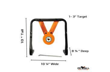 Image of Do All Outdoors Pellet Mini Gong, Black and Orange, 0.177, RR177