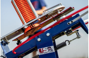 Image of Do All Outdoors USA Clay Launcher, Red White Blue, 50 Clays, USAAT20