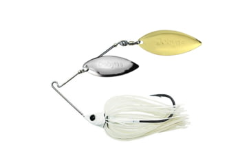 Image of Dobyns D-Blade Beast Series Spinnerbaits, Willow/Willow Blade, 3/4oz, White, BST 3/4 B09 WIL/WIL