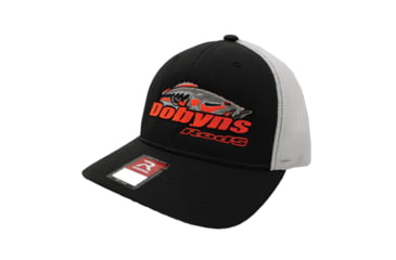 Image of Dobyns FlexFit Mesh Hat - Mens, Black/White/Orange, L/XL, BLK/WHT ORG FLEX L/XL