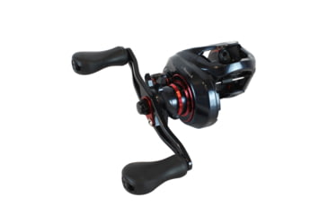 Image of Dobyns Maverick Baitcasting Reel, 8.1:1, 11+1, Left, Black/Red, MV 8.1:1 RED LH CAST