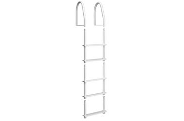 Image of Dock Edge 5 Step Ladder Bight White Galvalume Fixed 39332