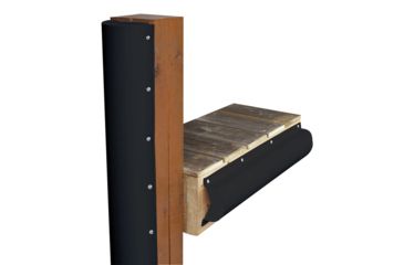 Image of Dock Edge Piling Bumper - One End Capped - 6' - Black 64084