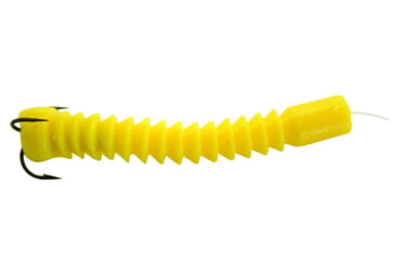 Image of Docs Catfish Bait Company Super Worm, Yellow, 2 Pack, 21255