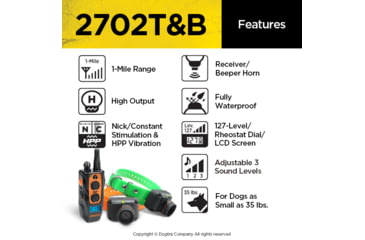 Image of Dogtra 2702T&amp;B, Orange, 2702T&amp;B