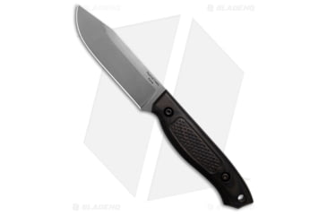 Image of Dogwood Custom Knives Echo-3 Fixed Blade Knife, 4.00in, CPM S35VN, Clip Point Blade, Micarta, Smoke Black Handle, Cross Check, Black/Gray, 8.75 inch, BHQ-198890