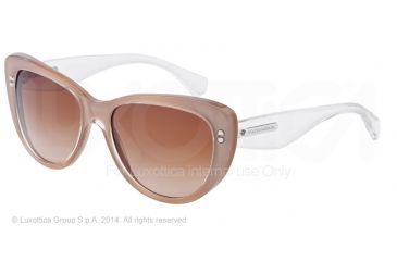 Image of Dolce&amp;Gabbana 3 LAYERS DG4221 Single Vision Prescription Sunglasses DG4221-277313-55 - Lens Diameter 55 mm, Frame Color Top Crystal On Pearl Sand