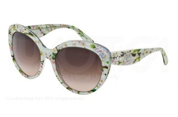 Image of Dolce&amp;Gabbana ALMOND FLOWERS DG4236 Bifocal Prescription Sunglasses DG4236-284313-56 - Lens Diameter 56 mm, Frame Color Aqua Peach Flowers