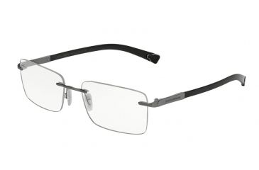 Image of Dolce&amp;Gabbana BASALTO COLLECTION DG1260 Bifocal Prescription Eyeglasses 04-53 - Gunmetal Sand Frame