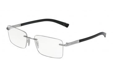 Image of Dolce&amp;Gabbana BASALTO COLLECTION DG1260 Bifocal Prescription Eyeglasses 05-53 - Silver Sand/shiny Frame