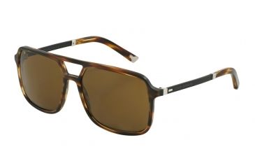 Image of Dolce&amp;Gabbana BASALTO COLLECTION DG4241 Bifocal Prescription Sunglasses DG4241-267373-58 - Lens Diameter 58 mm, Frame Color Matte Striped Havana
