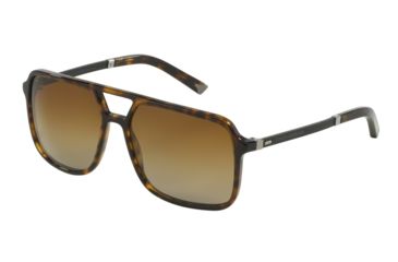 Image of Dolce&amp;Gabbana BASALTO COLLECTION DG4241 Bifocal Prescription Sunglasses DG4241-502-T5-58 - Lens Diameter 58 mm, Frame Color Havana